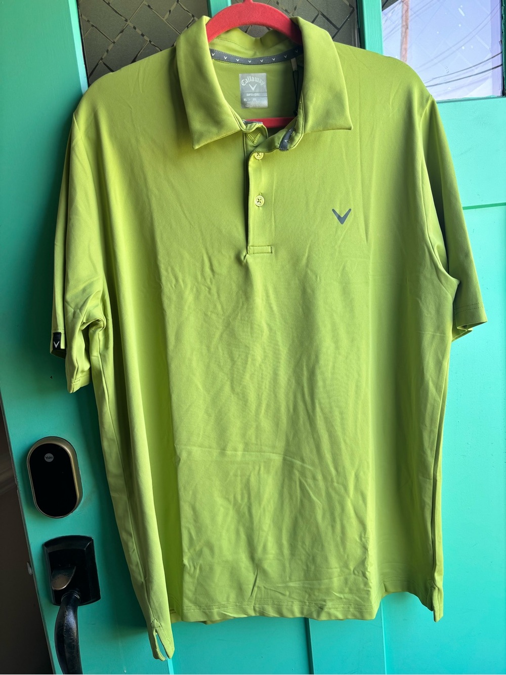 Callaway Lime Green Men's Golf Polo
